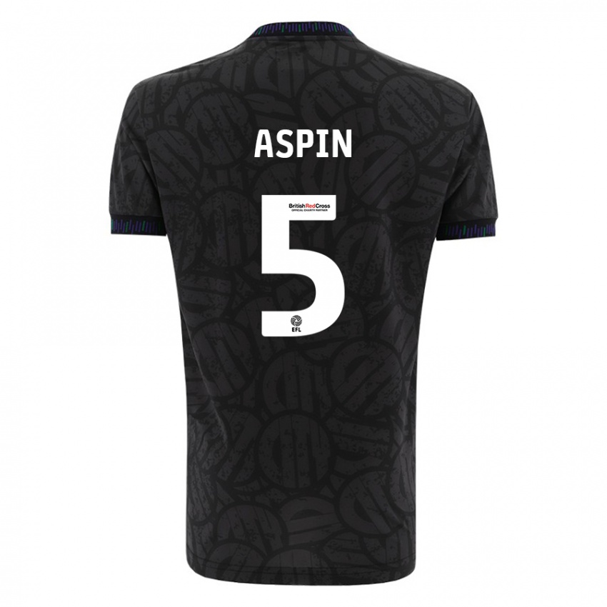 Damen Brooke Aspin #5 Schwarz Auswärtstrikot Trikot 2023/24 T-Shirt Belgien
