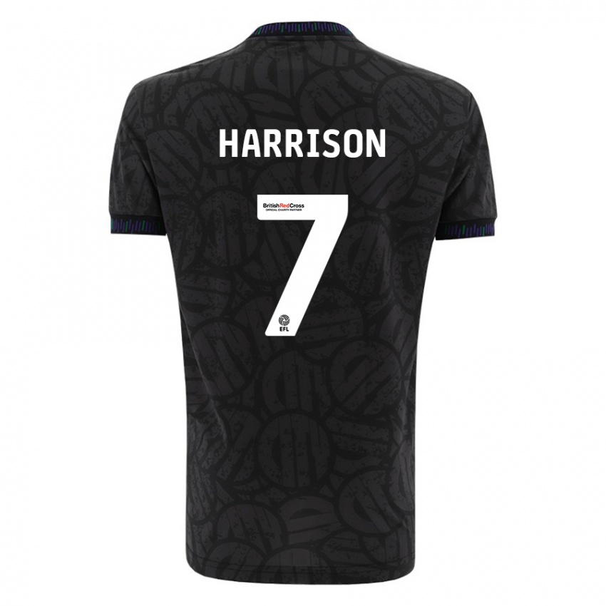 Damen Abi Harrison #7 Schwarz Auswärtstrikot Trikot 2023/24 T-Shirt Belgien