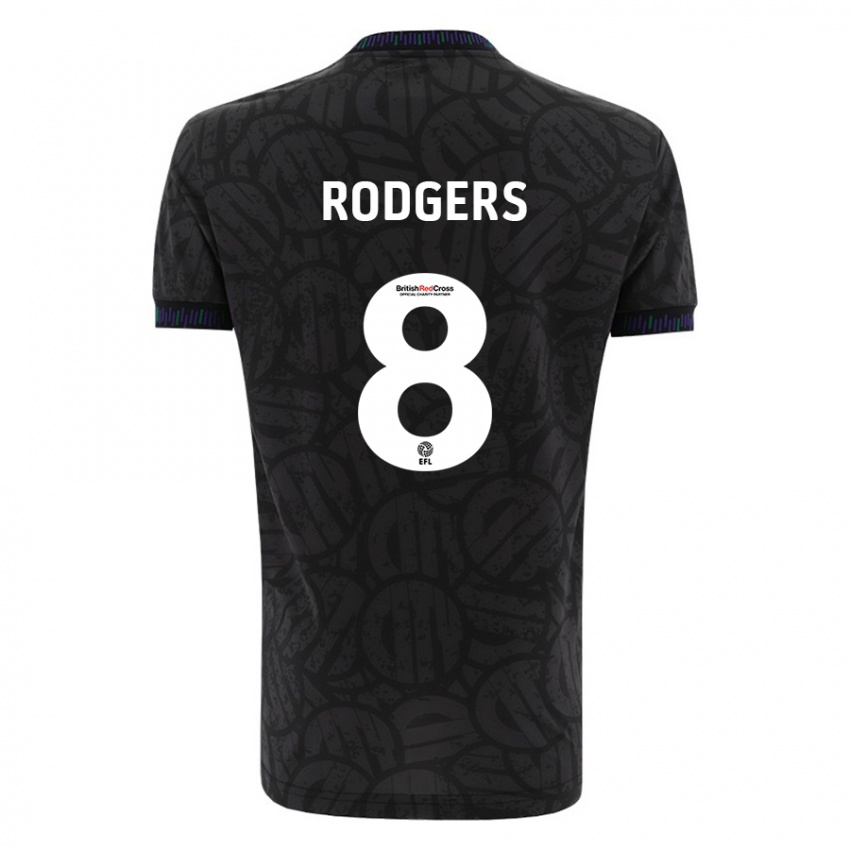 Damen Amy Rodgers #8 Schwarz Auswärtstrikot Trikot 2023/24 T-Shirt Belgien