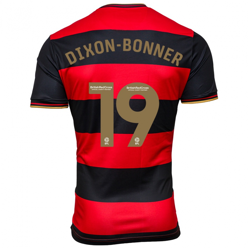 Damen Elijah Dixon-Bonner #19 Schwarz Rot Auswärtstrikot Trikot 2023/24 T-Shirt Belgien