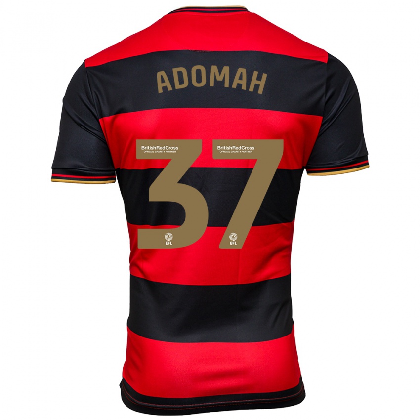 Damen Albert Adomah #37 Schwarz Rot Auswärtstrikot Trikot 2023/24 T-Shirt Belgien