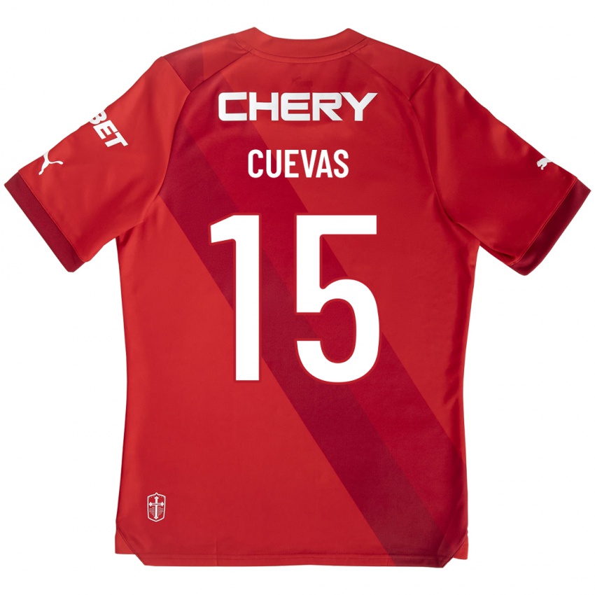 Damen Cristian Cuevas #15 Rot Auswärtstrikot Trikot 2023/24 T-Shirt Belgien