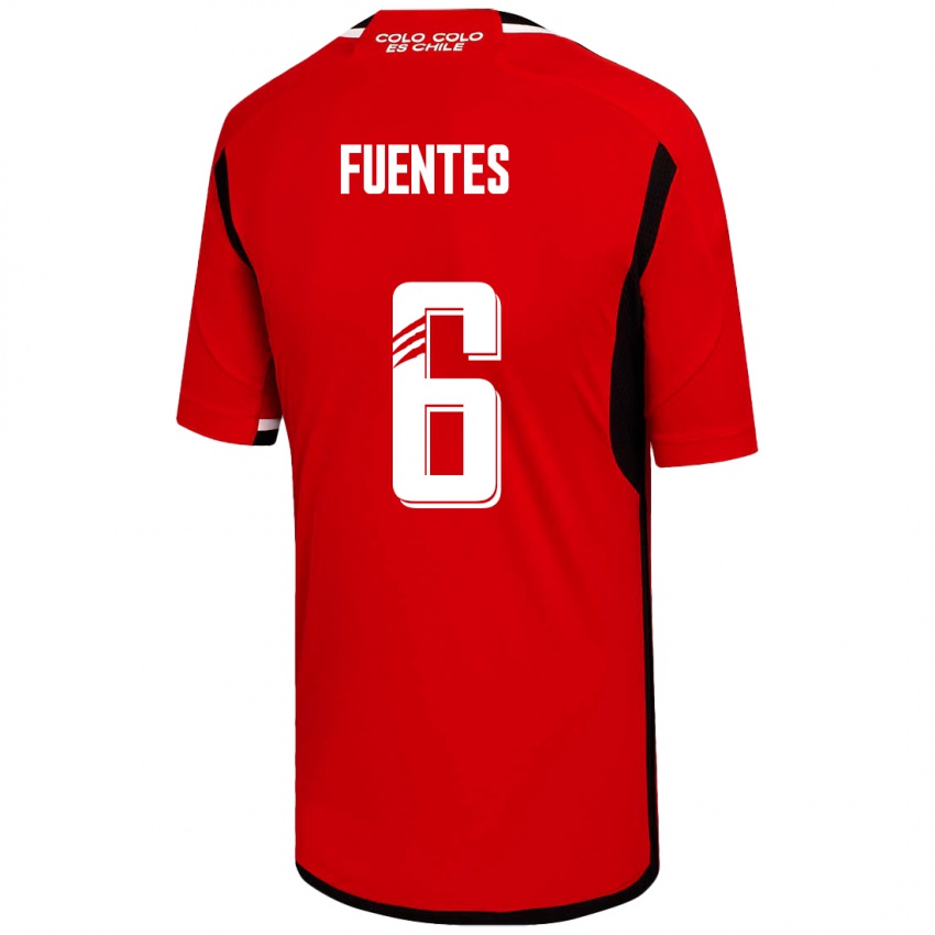 Damen César Fuentes #6 Rot Auswärtstrikot Trikot 2023/24 T-Shirt Belgien