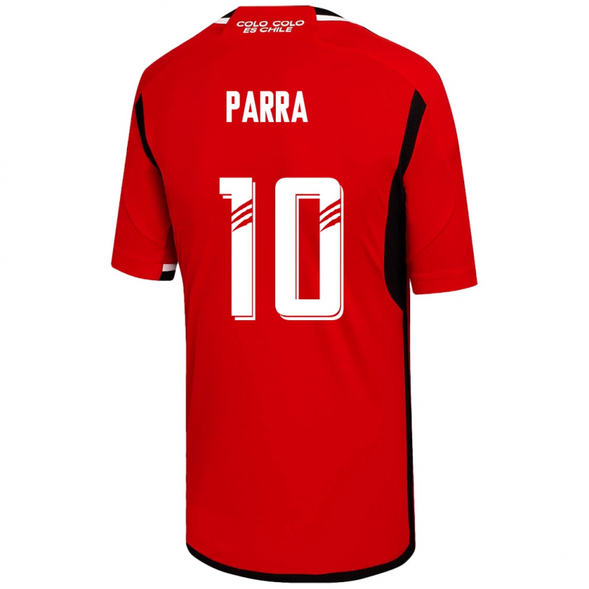 Damen Pablo Parra #10 Rot Auswärtstrikot Trikot 2023/24 T-Shirt Belgien
