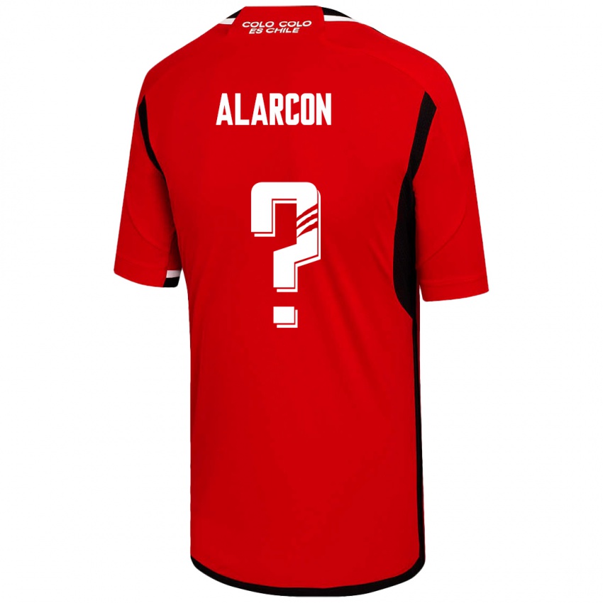 Damen Cristian Alarcón #0 Rot Auswärtstrikot Trikot 2023/24 T-Shirt Belgien