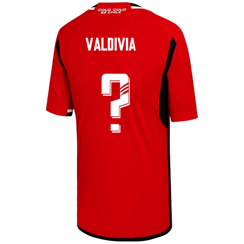 Damen Felipe Valdivia #0 Rot Auswärtstrikot Trikot 2023/24 T-Shirt Belgien