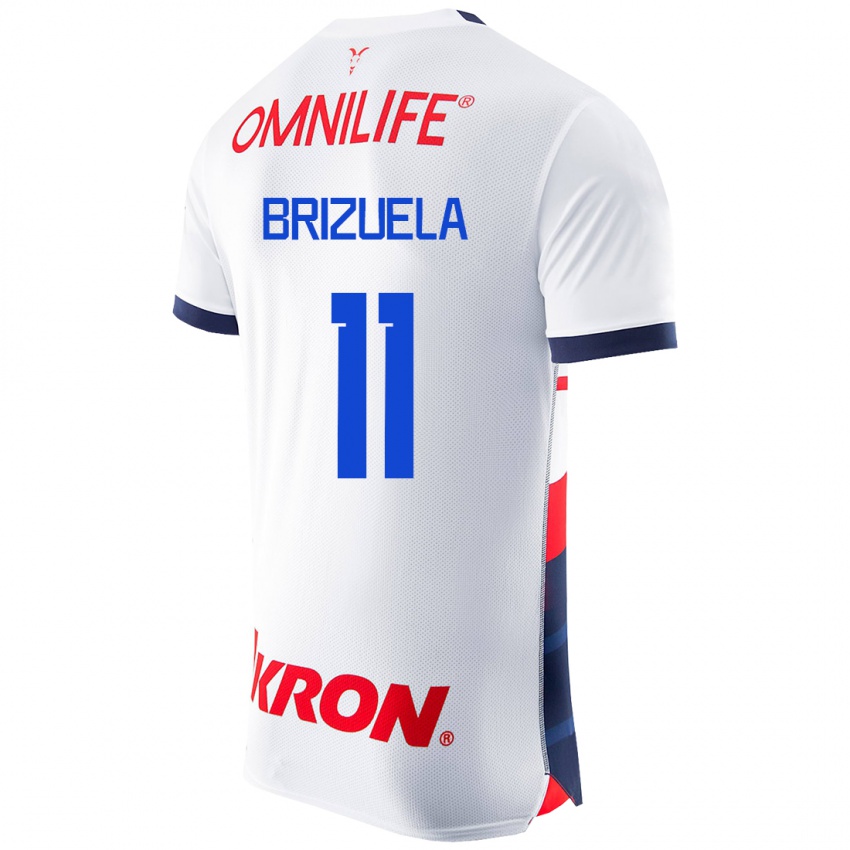Damen Isaác Brizuela #11 Weiß Auswärtstrikot Trikot 2023/24 T-Shirt Belgien