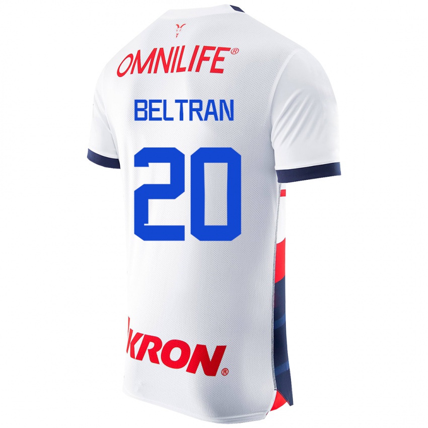 Damen Fernando Beltrán #20 Weiß Auswärtstrikot Trikot 2023/24 T-Shirt Belgien