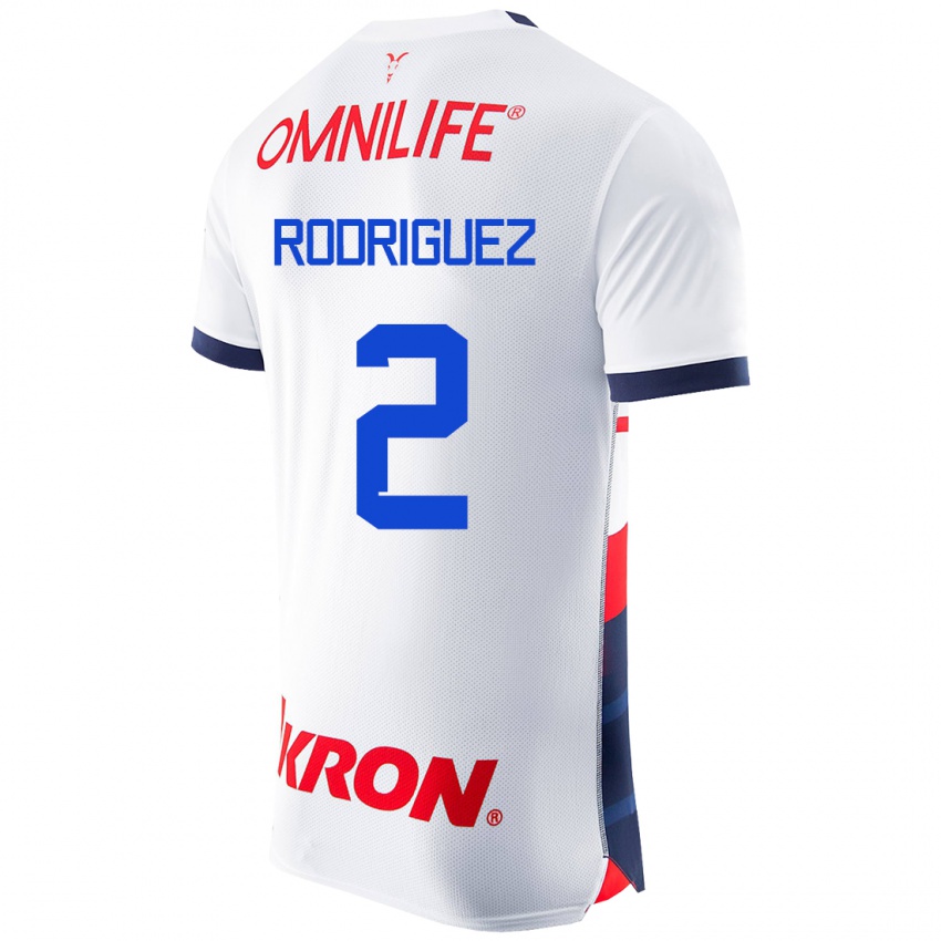 Damen Jaqueline Rodríguez #2 Weiß Auswärtstrikot Trikot 2023/24 T-Shirt Belgien