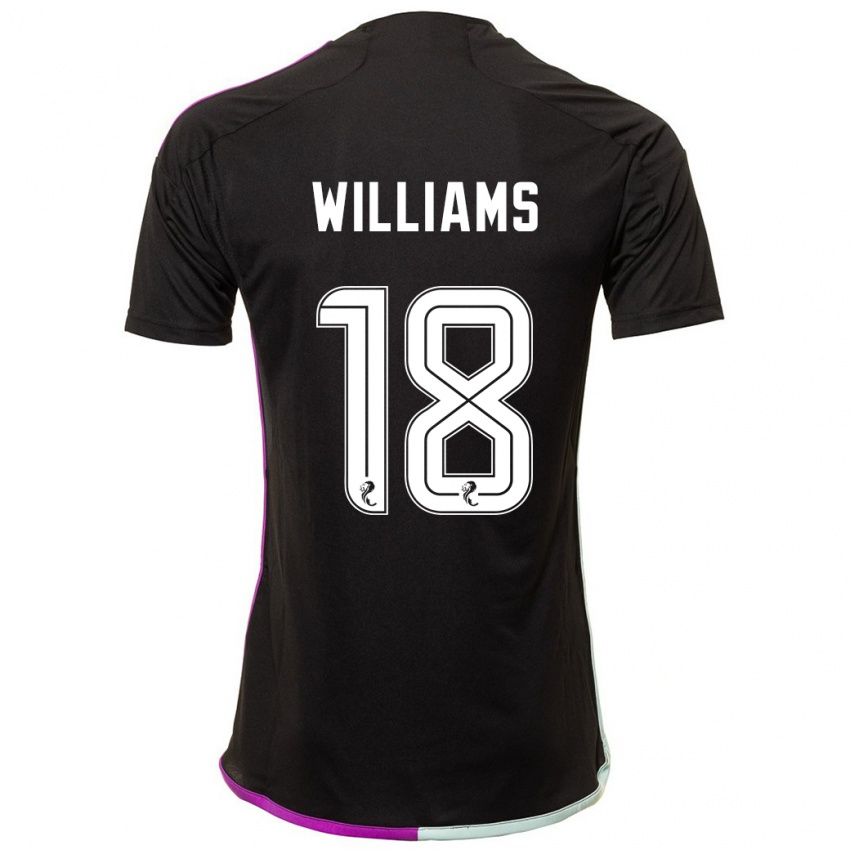 Dames Rhys Williams #18 Zwart Uitshirt Uittenue 2023/24 T-Shirt België