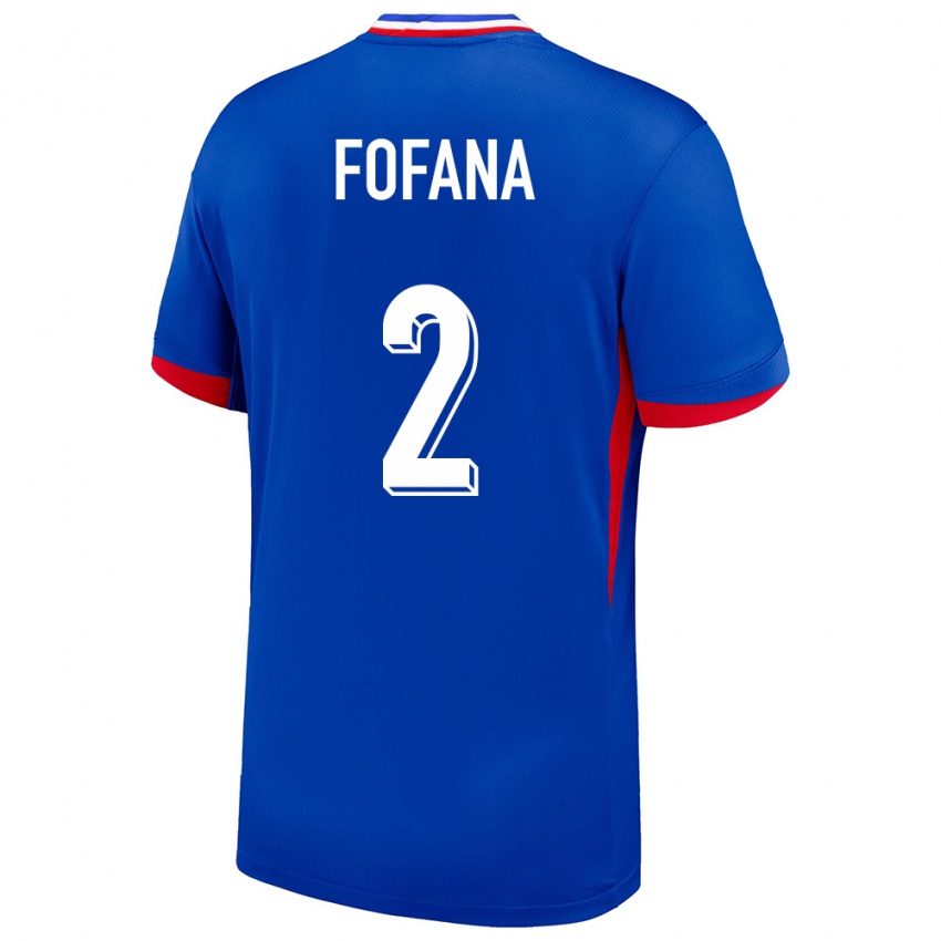 Kinderen Frankrijk Wesley Fofana #2 Blauw Thuisshirt Thuistenue 24-26 T-Shirt België