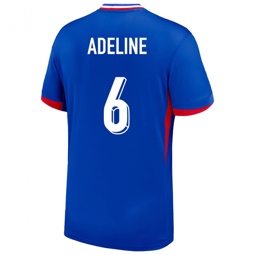 Kinder Frankreich Martin Adeline #6 Blau Heimtrikot Trikot 24-26 T-Shirt Belgien