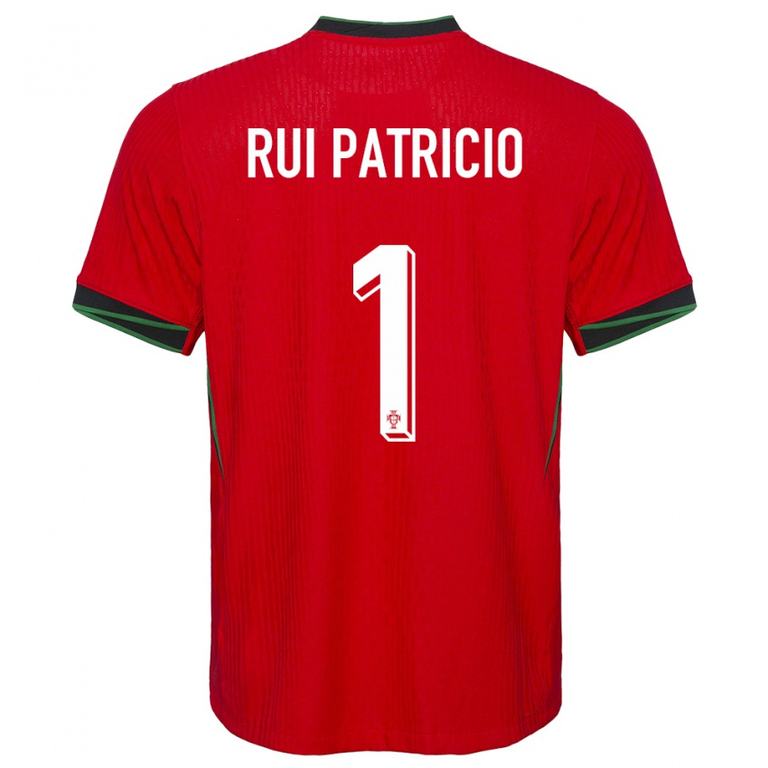 Kinder Portugal Rui Patricio #1 Rot Heimtrikot Trikot 24-26 T-Shirt Belgien
