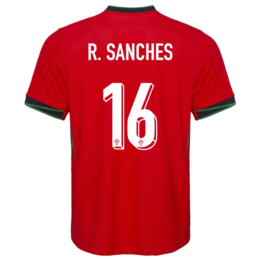 Kinder Portugal Renato Sanches #16 Rot Heimtrikot Trikot 24-26 T-Shirt Belgien