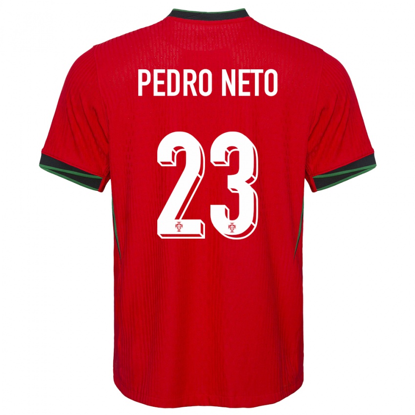 Kinder Portugal Pedro Neto #23 Rot Heimtrikot Trikot 24-26 T-Shirt Belgien