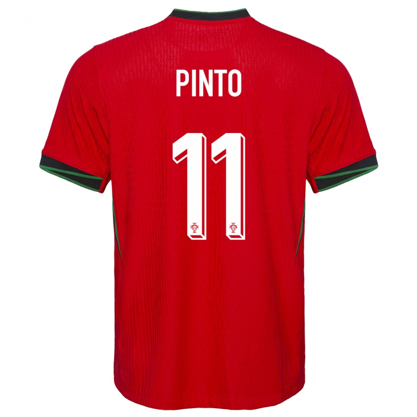 Enfant Maillot Portugal Tatiana Pinto #11 Rouge Tenues Domicile 24-26 T-Shirt Belgique