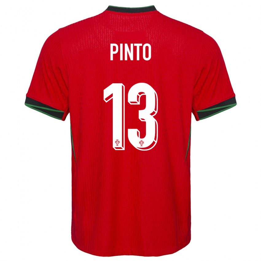 Kinder Portugal Fatima Pinto #13 Rot Heimtrikot Trikot 24-26 T-Shirt Belgien