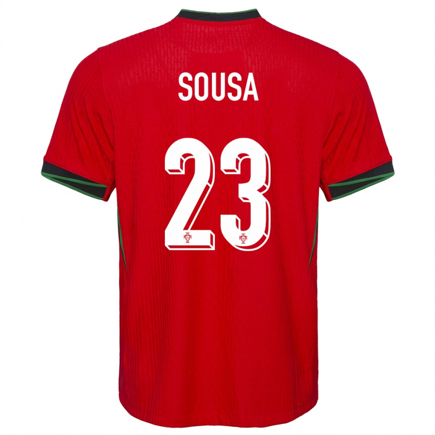 Kinder Portugal Afonso Sousa #23 Rot Heimtrikot Trikot 24-26 T-Shirt Belgien