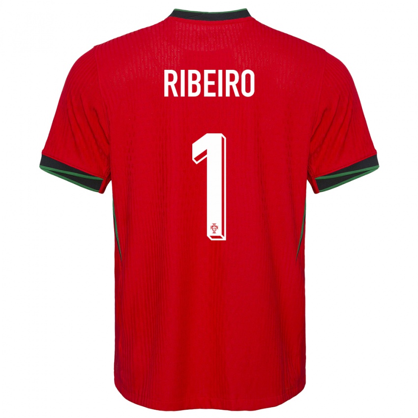 Kinder Portugal Goncalo Ribeiro #1 Rot Heimtrikot Trikot 24-26 T-Shirt Belgien