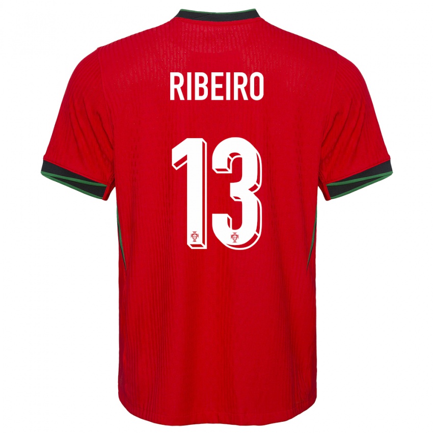 Kinder Portugal Antonio Ribeiro #13 Rot Heimtrikot Trikot 24-26 T-Shirt Belgien