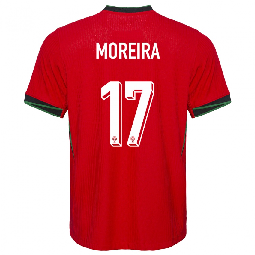 Kinderen Portugal Afonso Moreira #17 Rood Thuisshirt Thuistenue 24-26 T-Shirt België