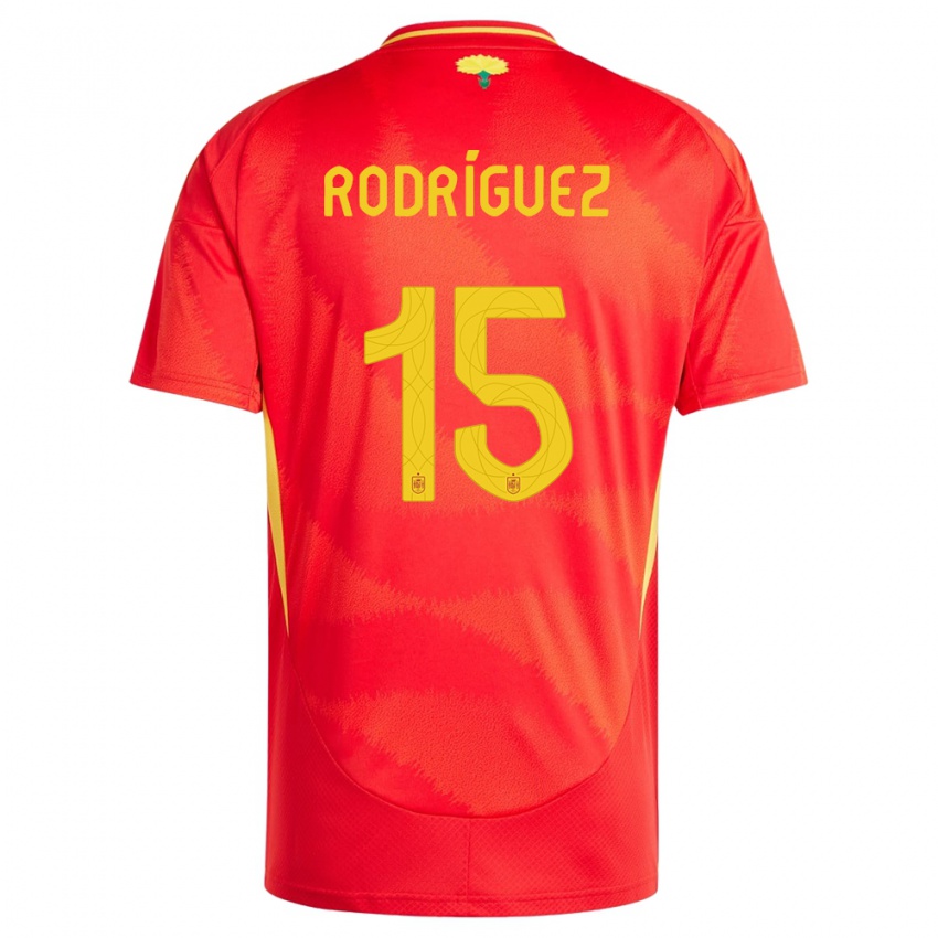 Kinderen Spanje Dani Rodriguez #15 Rood Thuisshirt Thuistenue 24-26 T-Shirt België