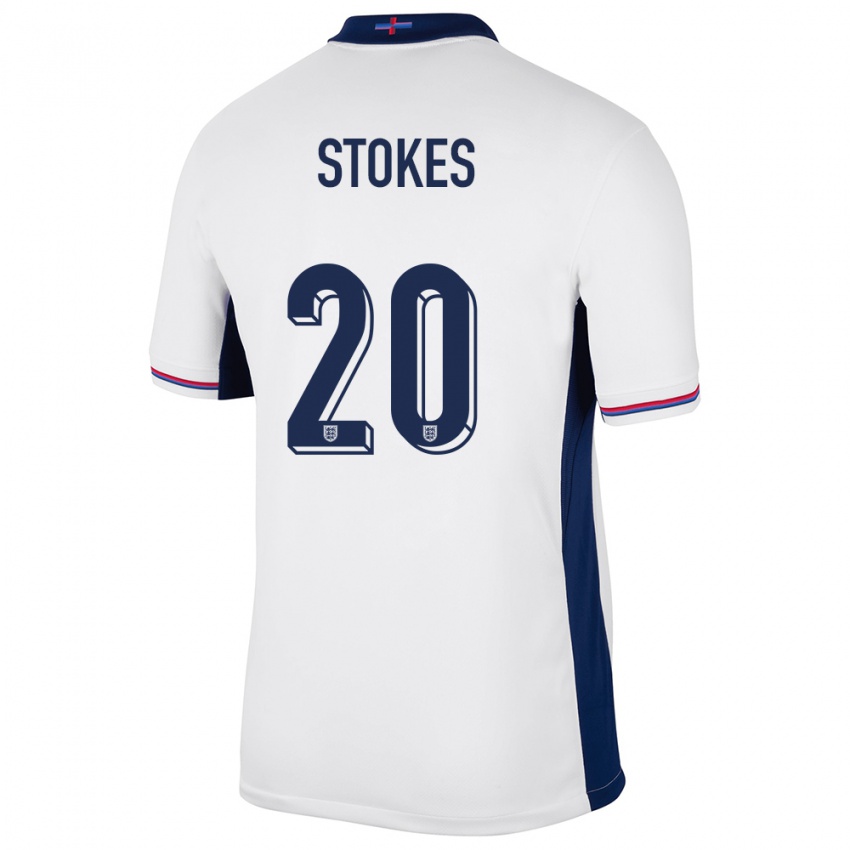 Kinder England Demi Stokes #20 Weiß Heimtrikot Trikot 24-26 T-Shirt Belgien