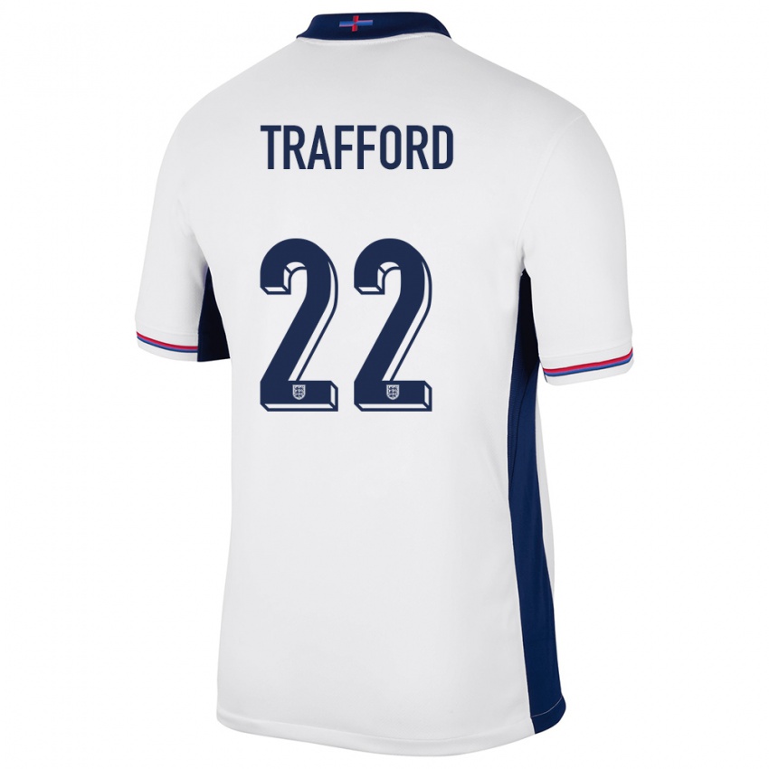 Kinder England James Trafford #22 Weiß Heimtrikot Trikot 24-26 T-Shirt Belgien