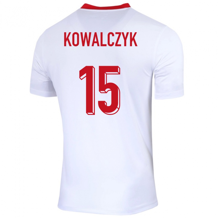 Kinder Polen Mateusz Kowalczyk #15 Weiß Heimtrikot Trikot 24-26 T-Shirt Belgien