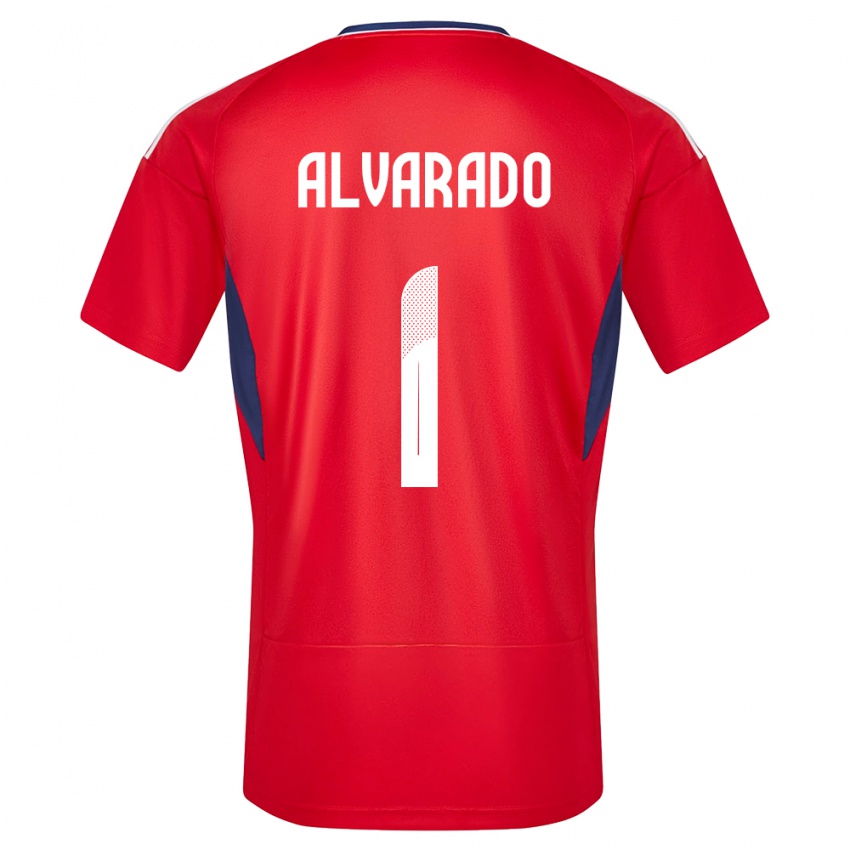 Enfant Maillot Costa Rica Esteban Alvarado #1 Rouge Tenues Domicile 24-26 T-Shirt Belgique