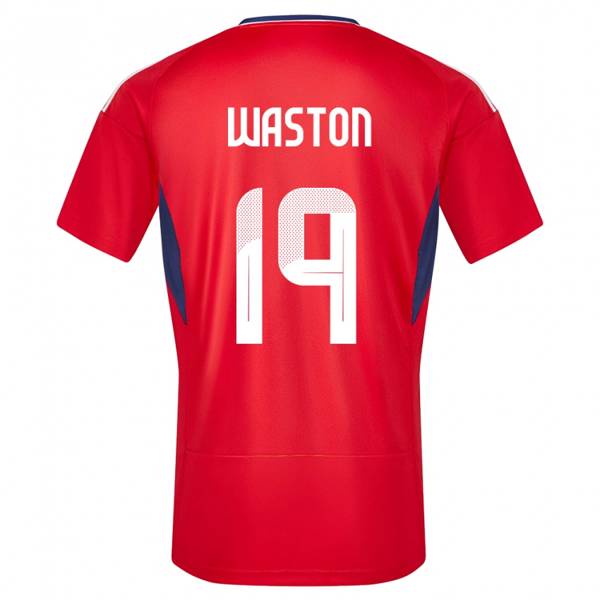 Enfant Maillot Costa Rica Kendall Waston #19 Rouge Tenues Domicile 24-26 T-Shirt Belgique