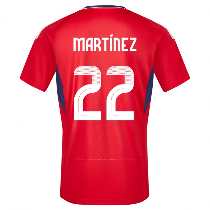 Kinderen Costa Rica Carlos Martinez #22 Rood Thuisshirt Thuistenue 24-26 T-Shirt België