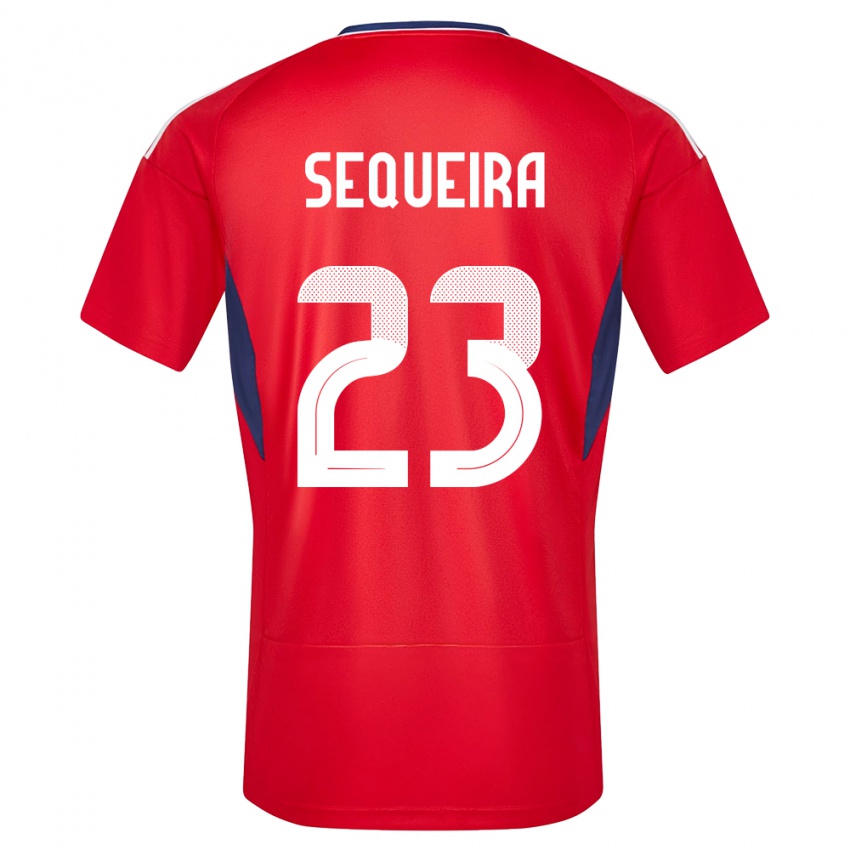 Enfant Maillot Costa Rica Patrick Sequeira #23 Rouge Tenues Domicile 24-26 T-Shirt Belgique