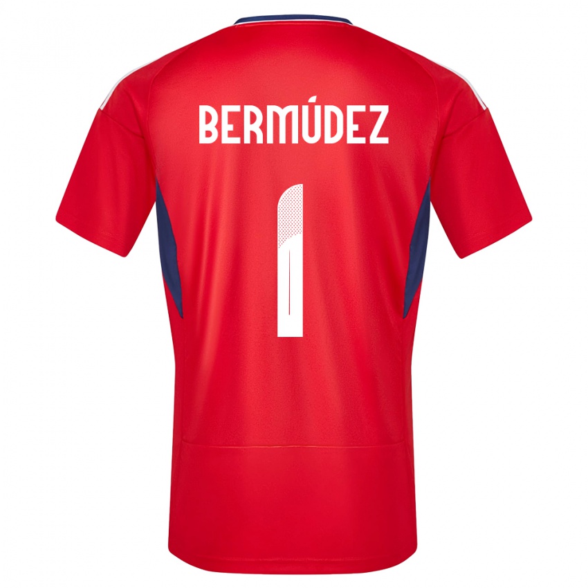 Enfant Maillot Costa Rica Noelia Bermudez #1 Rouge Tenues Domicile 24-26 T-Shirt Belgique