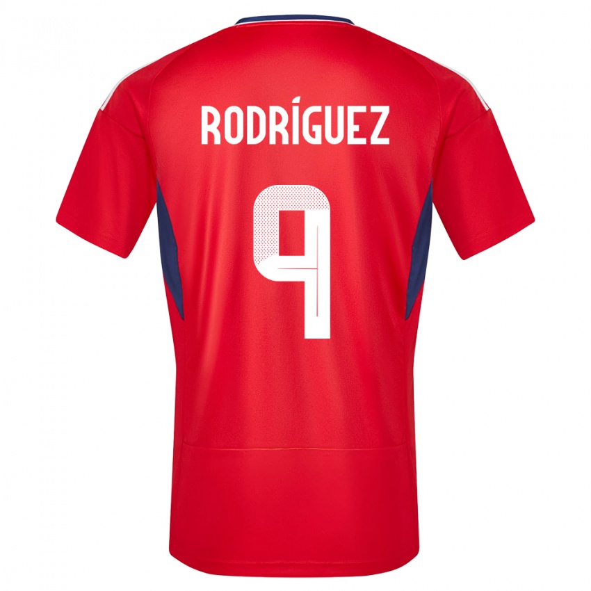 Kinder Costa Rica Doryan Rodriguez #9 Rot Heimtrikot Trikot 24-26 T-Shirt Belgien