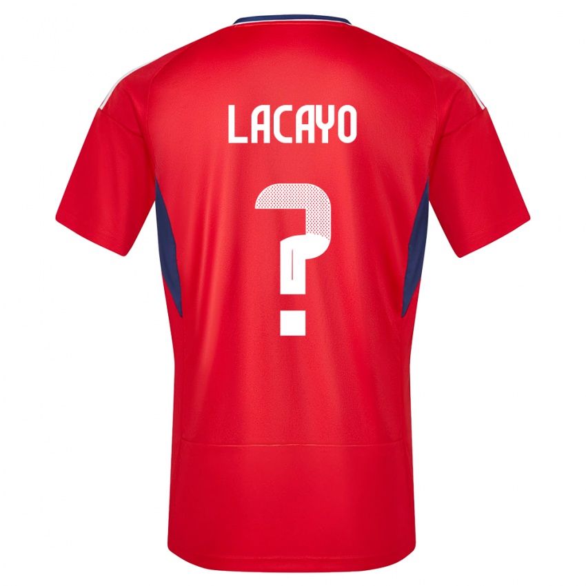 Enfant Maillot Costa Rica Marcelo Lacayo #0 Rouge Tenues Domicile 24-26 T-Shirt Belgique
