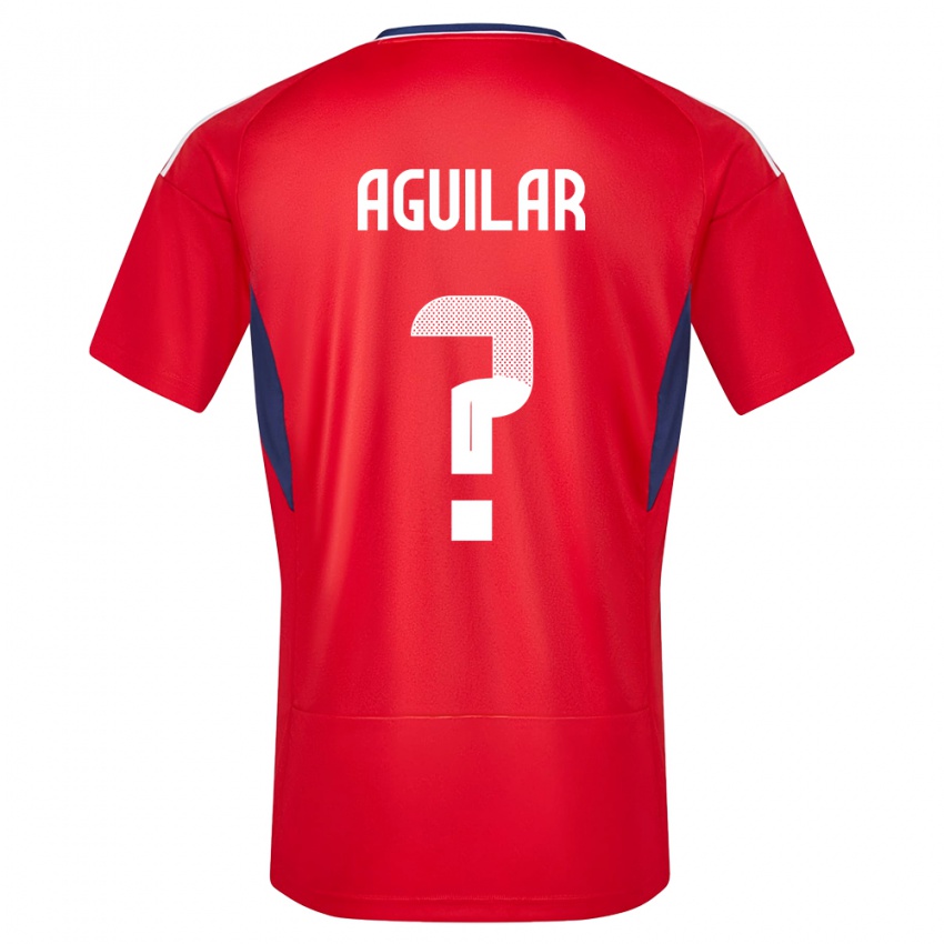 Enfant Maillot Costa Rica Deylan Aguilar #0 Rouge Tenues Domicile 24-26 T-Shirt Belgique
