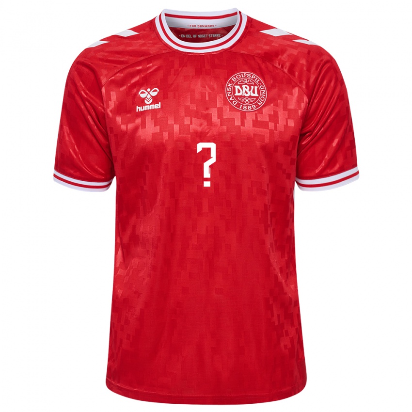 Kinder Dänemark Oskar Fenger #0 Rot Heimtrikot Trikot 24-26 T-Shirt Belgien