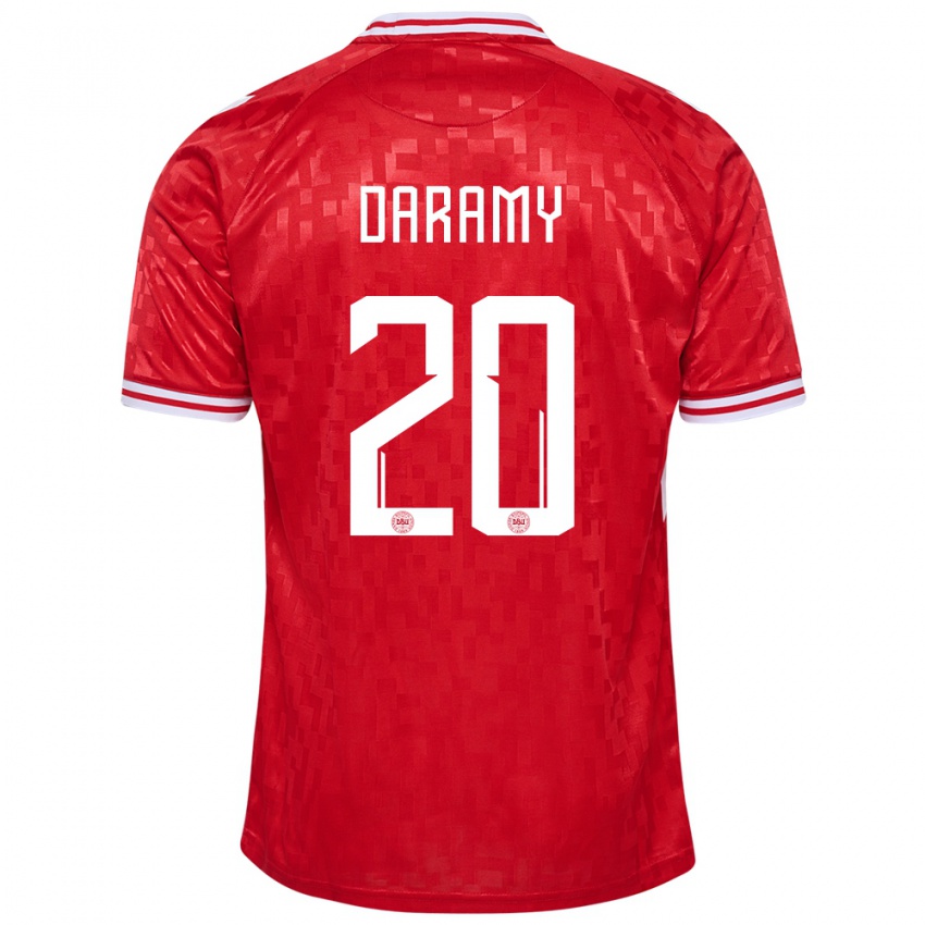 Kinderen Denemarken Mohamed Daramy #20 Rood Thuisshirt Thuistenue 24-26 T-Shirt België