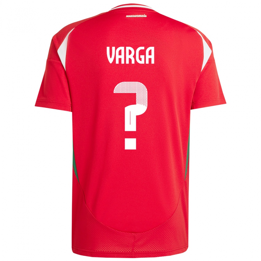 Enfant Maillot Hongrie Zétény Varga #0 Rouge Tenues Domicile 24-26 T-Shirt Belgique