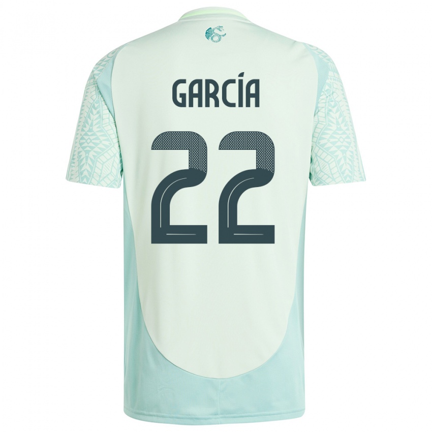Kinder Mexiko Diana Garcia #22 Leinengrün Auswärtstrikot Trikot 24-26 T-Shirt Belgien