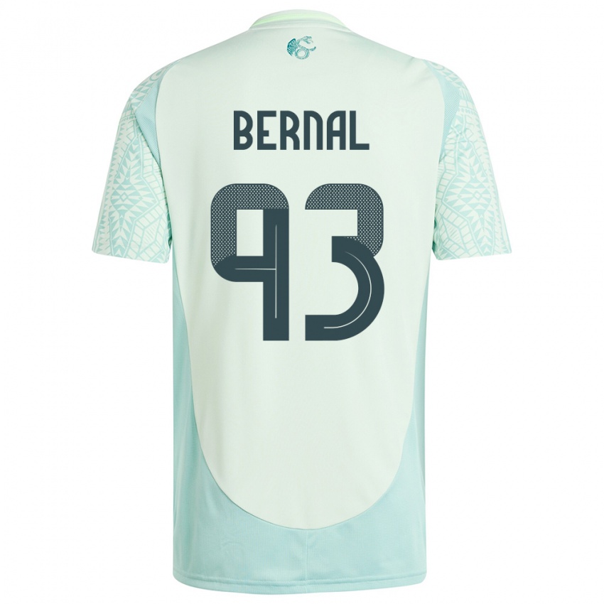 Kinder Mexiko Rebeca Bernal #93 Leinengrün Auswärtstrikot Trikot 24-26 T-Shirt Belgien