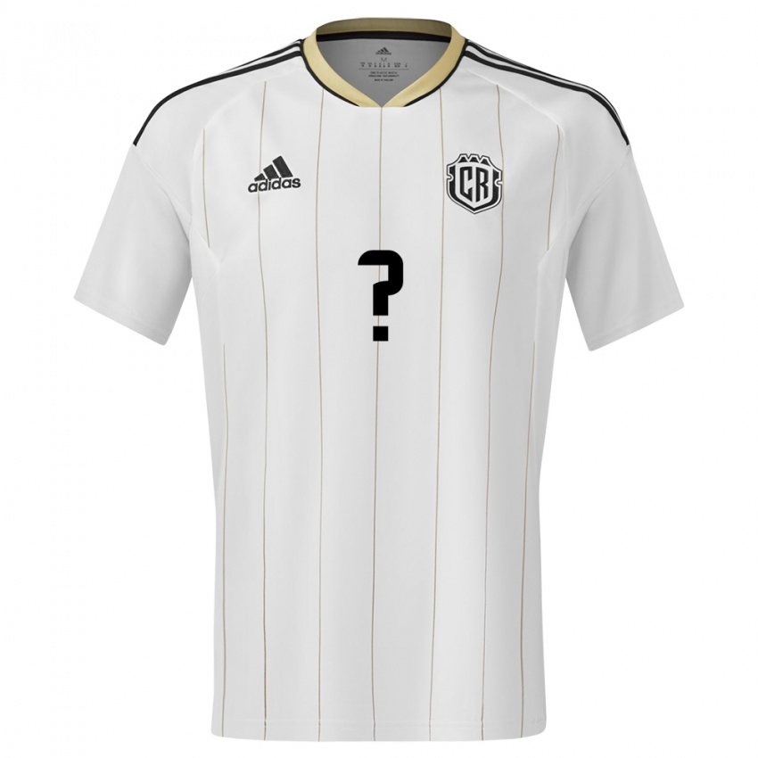 Enfant Maillot Costa Rica Votre Nom #0 Blanc Tenues Extérieur 24-26 T-Shirt Belgique