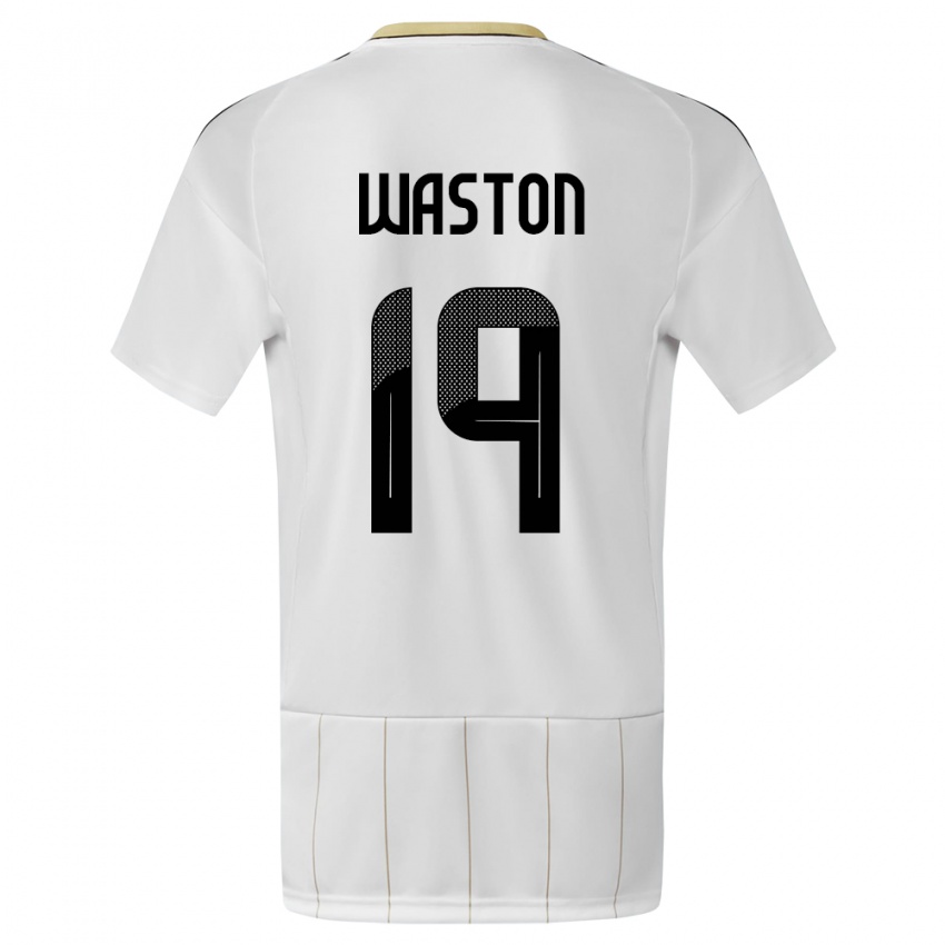 Kinder Costa Rica Kendall Waston #19 Weiß Auswärtstrikot Trikot 24-26 T-Shirt Belgien