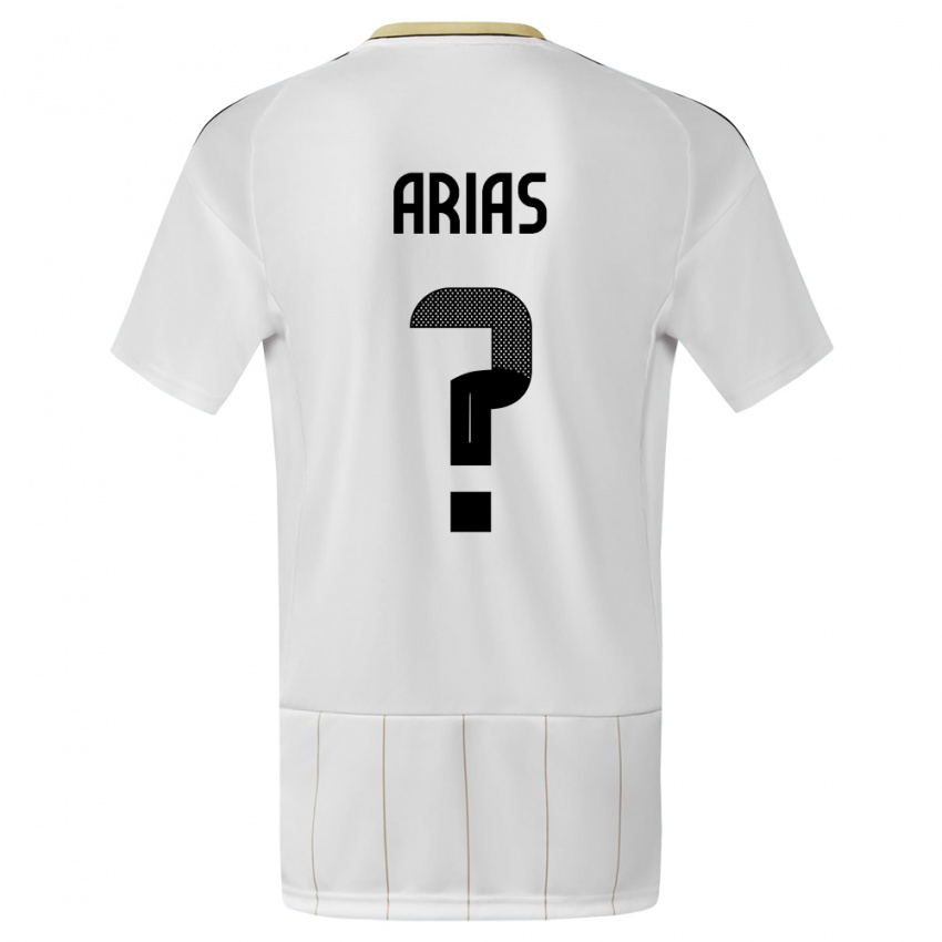 Enfant Maillot Costa Rica Jose Arias #0 Blanc Tenues Extérieur 24-26 T-Shirt Belgique