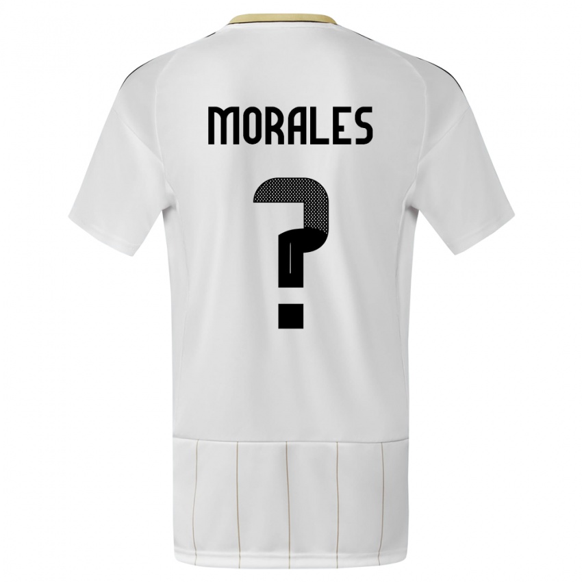 Kinderen Costa Rica Bryan Morales #0 Wit Uitshirt Uittenue 24-26 T-Shirt België