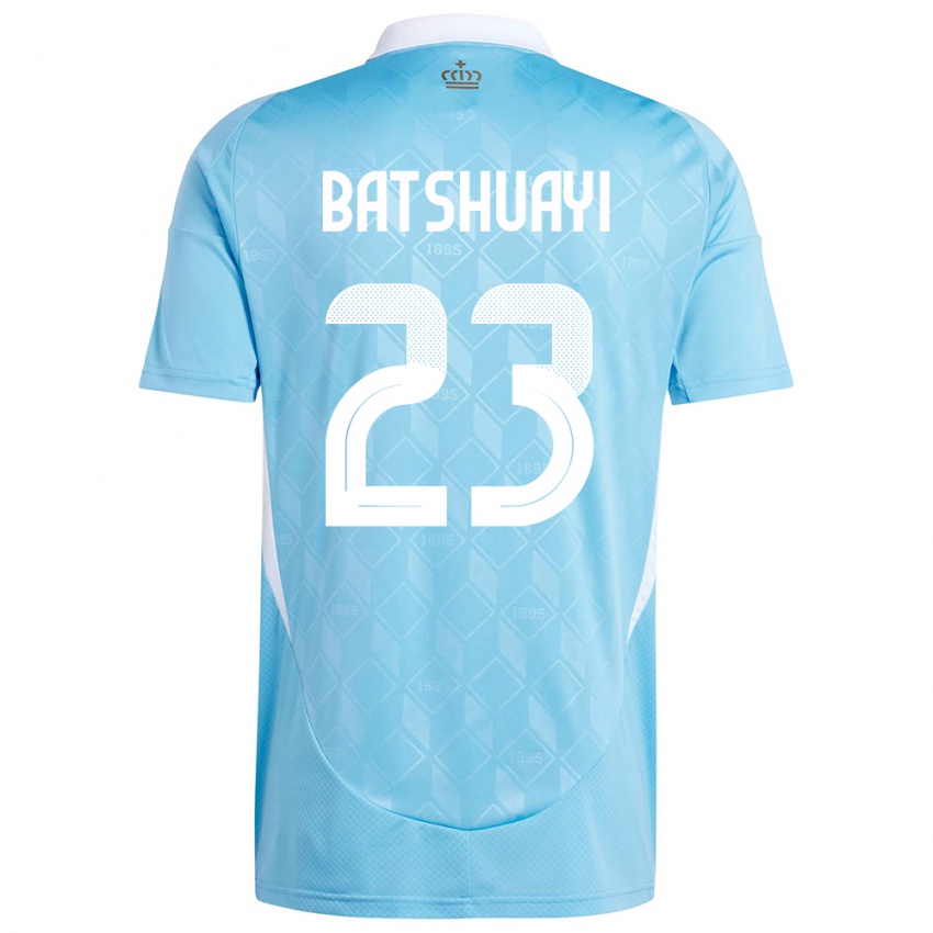 Kinder Belgien Michy Batshuayi #23 Blau Auswärtstrikot Trikot 24-26 T-Shirt Belgien