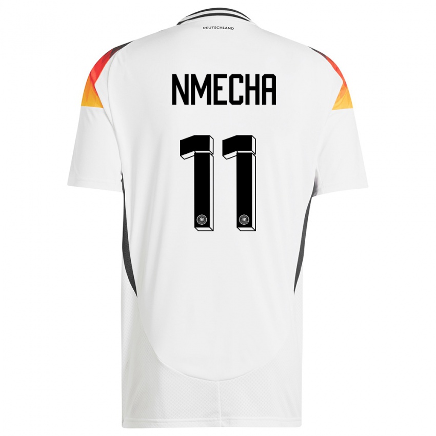 Heren Duitsland Lukas Nmecha #11 Wit Thuisshirt Thuistenue 24-26 T-Shirt België
