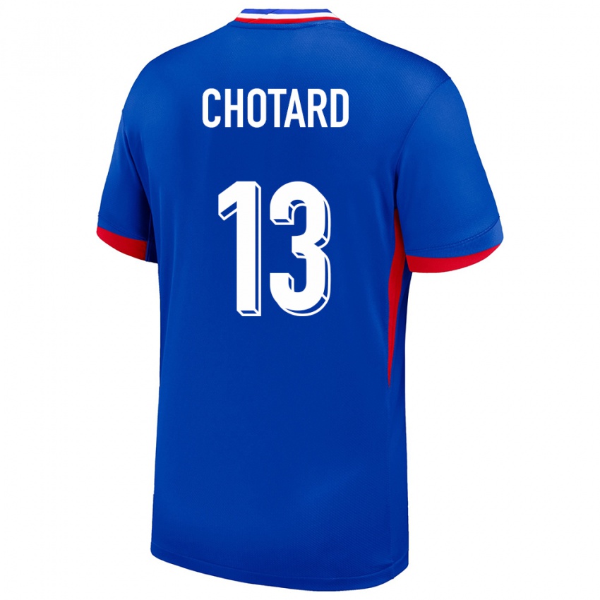 Herren Frankreich Joris Chotard #13 Blau Heimtrikot Trikot 24-26 T-Shirt Belgien