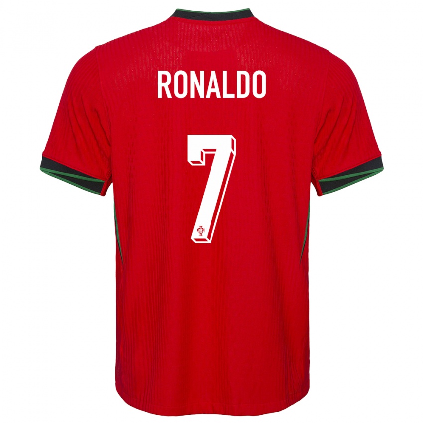 Herren Portugal Cristiano Ronaldo #7 Rot Heimtrikot Trikot 24-26 T-Shirt Belgien